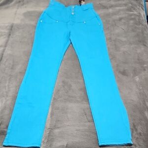 Women's‎ Virgin Only Blue High-Waisted Mom Jeans
